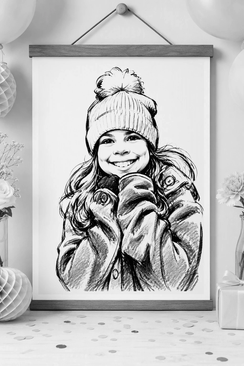 Poppin' Partiez Caricature 13×19 finished print